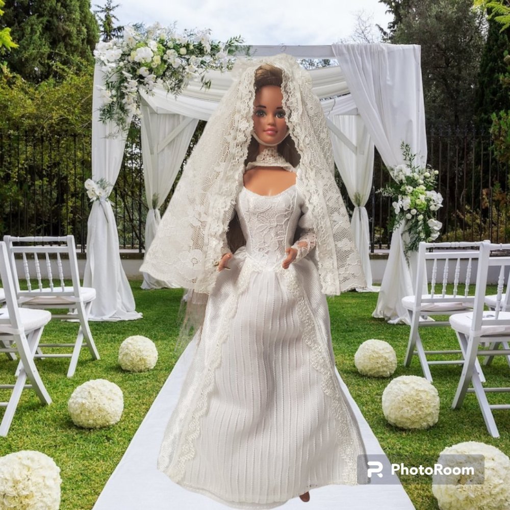 Retro Barbie Wedding Dress